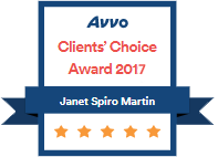 Avvo Clients' Choice Award 2017 | Janet Spiro Martin | 5 Stars