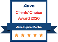 Avvo Clients' Choice Award 2020 | Janet Spiro Martin | 5 Stars