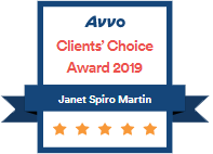 Avvo Clients' Choice Award 2019 | Janet Spiro Martin | 5 Stars