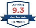 Avvo Rating 9.3 | Janet Spiro Martin | Top Attorney